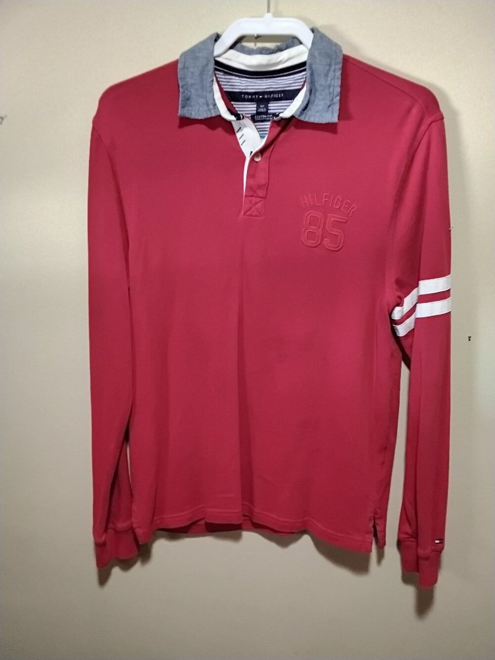 Vintage Tommy Hilfiger "85" Rugby Polo Shirt - Women's Small/Petite (S/P)